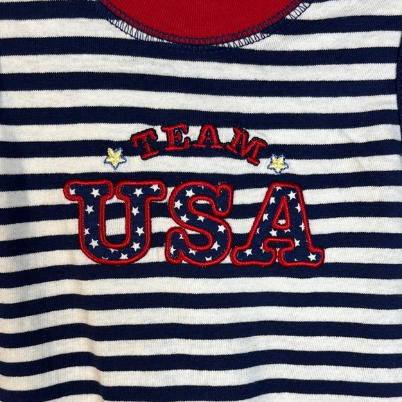Child of Mine Navy and White Striped Sunsuit - Picture 5 of 9